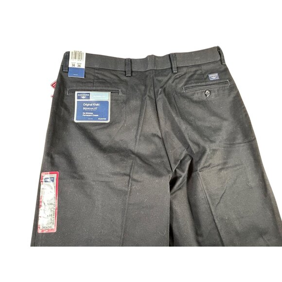 NEW Dockers Mens Black Original Classic Fit Pants 36x36 Durable Cotton Blend - Picture 6 of 7